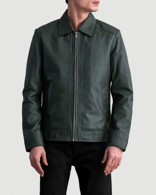 Inferno Green Leather Jacket